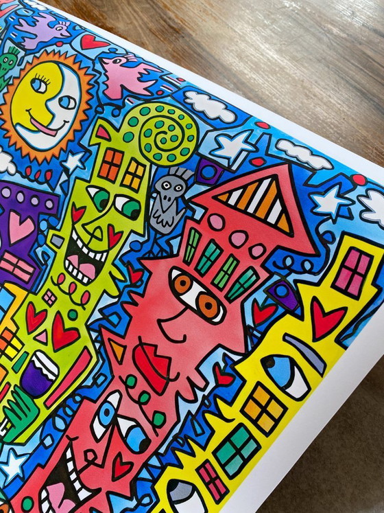 Image 1 of James Rizzi „Das Beste aus dem Leben machen“ – Poster 70 x 100 cm