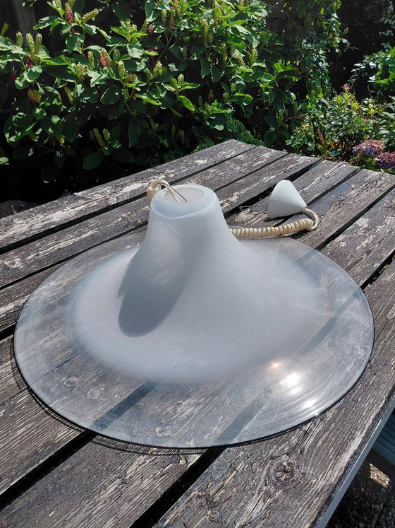 Vintage Pendant lamp Fog en Mørup Serni – Fog & Mørup, Glass (photo 4 of 5)