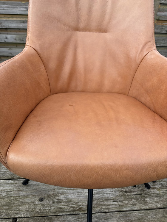 Image 1 of Esszimmerstuhl cognac Leder/Drehung WK722