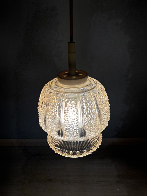 Image 1 of Atmospheric Vintage Ceiling Lamp With Bubble Glass