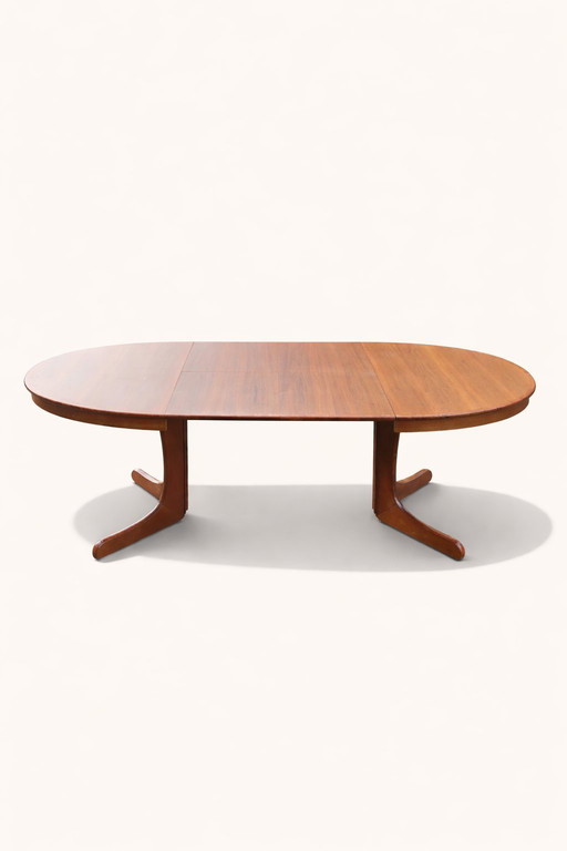 Extendable Danish style dining table