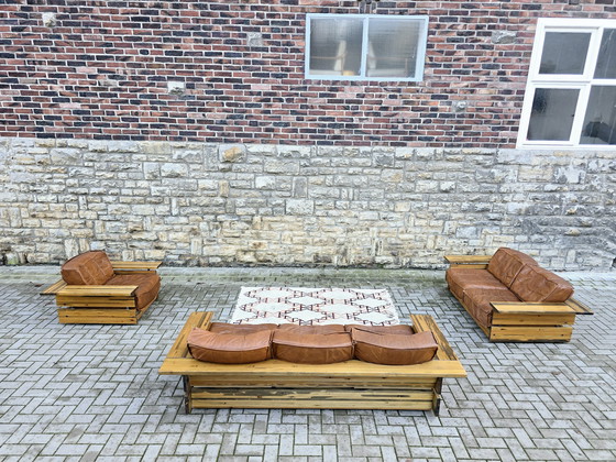 Image 1 of Hämeen Kalustaja 70s bancs canapé ensemble canapé vintage 