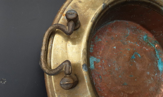 Image 1 of Antieken , koperen wasteil , 1920 , goede staat