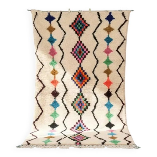 Tapis marocain tissé à la main 2,5 x 1,5 m
