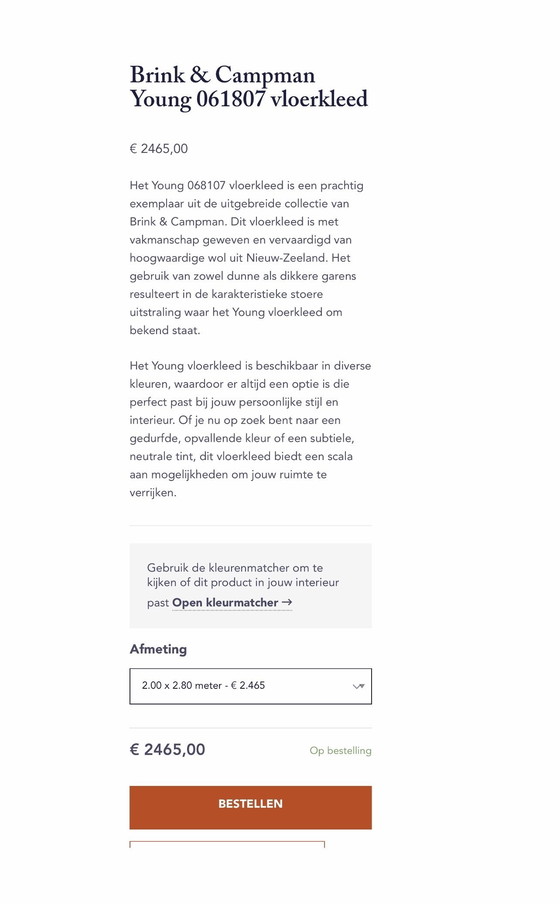 Image 1 of Alfombra Brink and Campman Young 068107 200 x 280 Nueva