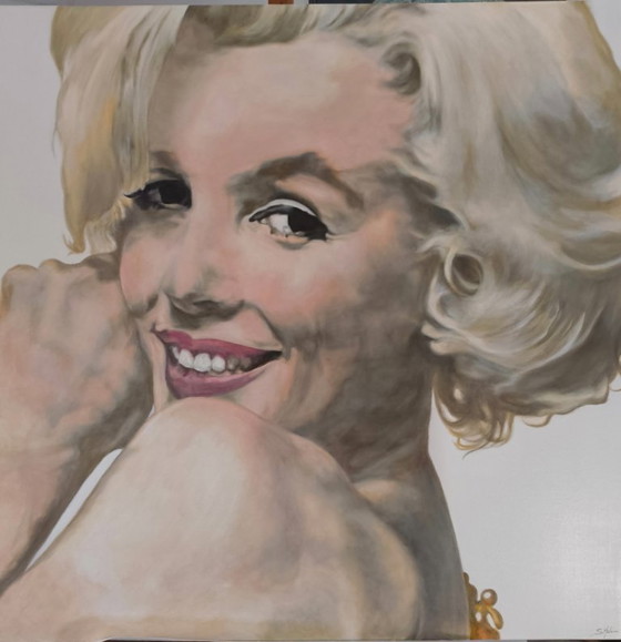 Image 1 of Sandra Melin, Marilyn Monroe, L'ultima seduta (1962), Acrilico su tela