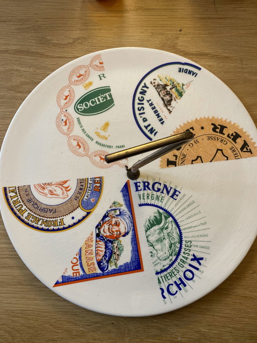 Fromages de France Faïence de St Amand Plateau de service