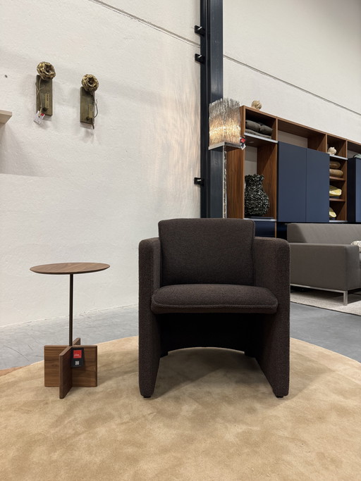 Poltrona Leolux Evidence Saga Monza in tessuto marrone