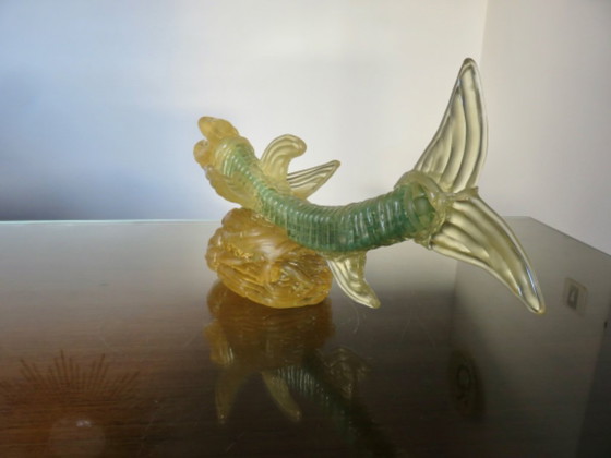 Image 1 of Resin sculpture depicting an imaginary and monstrous fish