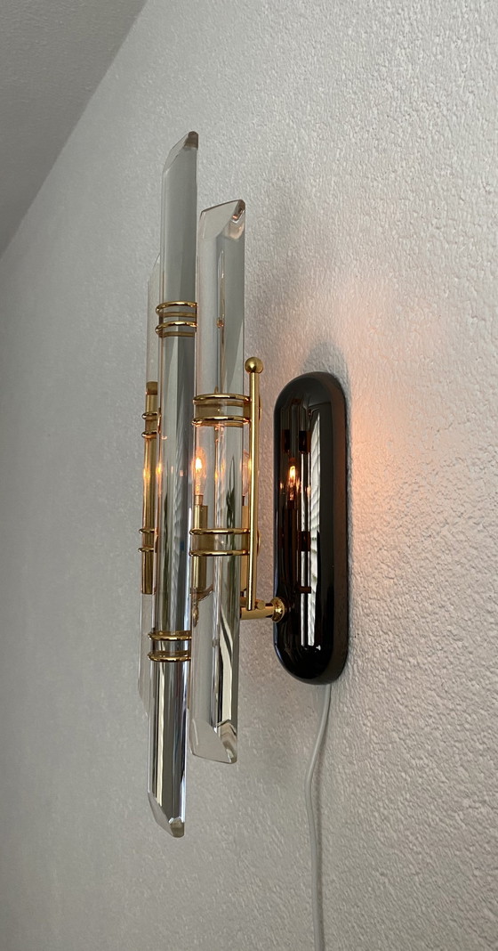 Image 1 of Appliques murales vintage Venini style Hollywood Regency