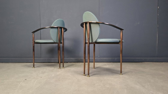 Image 1 of Post modern dining chairs by Belgochrom, set of 6 - 1980s