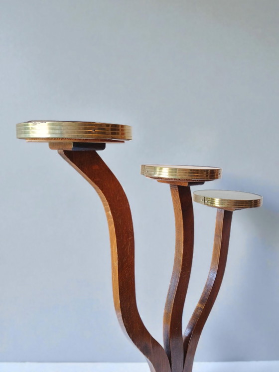 Image 1 of Porta piante vintage in legno e formica