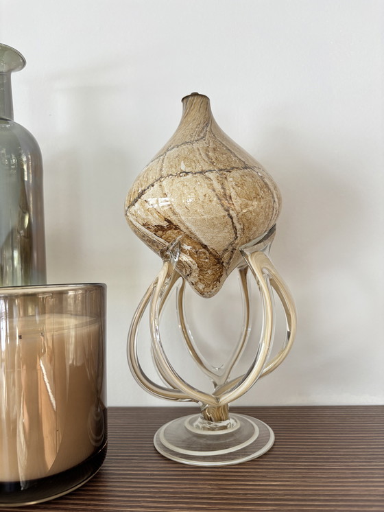 Image 1 of Handgemaakt Poolse glazen olielamp atelier Jozefina Krosno