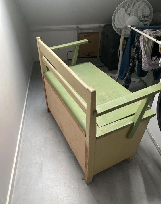 Image 1 of Vintage klepbank landelijke stijl 