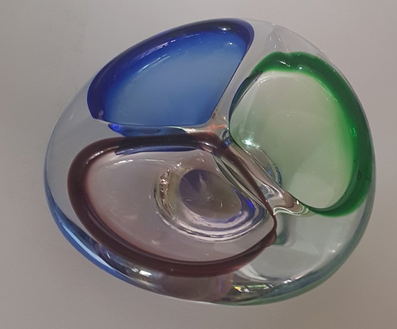 Image 1 of Murano Glass Bowl With 3 Openings