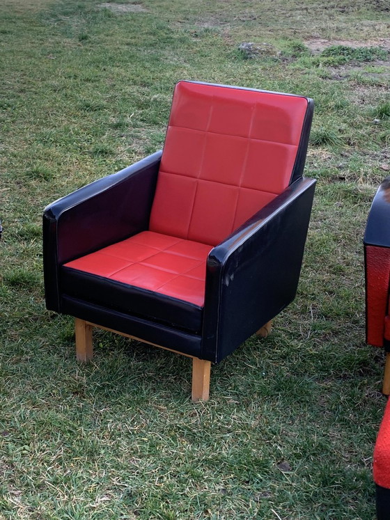 Mid-Century Lounge Chairs with Ottomans, 1960s, Set of 5 – Armchairs, Mid Century Modern (photo 4 of 6)