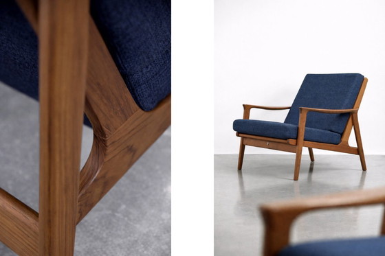 Image 1 of Vintage mid-century Australische moderne teakhouten bank en fauteuils van Parker Furniture, jaren 1950, set van 3