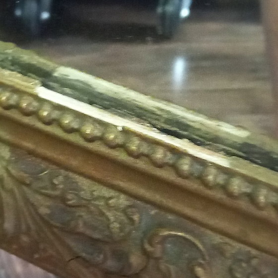 Antieke Franse Schouwspiegel Louis Philippe Stijl 1830-1850 – Wood, Glass (photo 16 of 21)