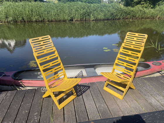 Image 1 of 2X sedie pieghevoli Fain Ascoli Piceno Maratea anni '70