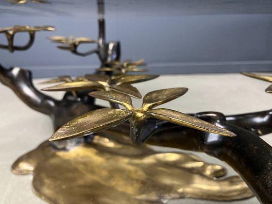 Image 1 of Bronze bonsai coffee table by Willy daro, 1970s