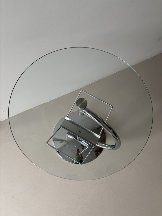 Image 1 of Bijzettafel di design in cromo Kokoon con finestra di lettura