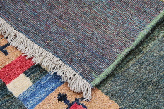 Image 1 of Original Perserteppich Gabbeh Ghashghai Orientteppich 196 cm x 110 cm Alt Natur