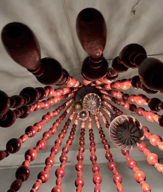 Image 1 of Lámpara colgante/cascada de gran tamaño de Temde, modelo: 887, Suiza, década de 1960.