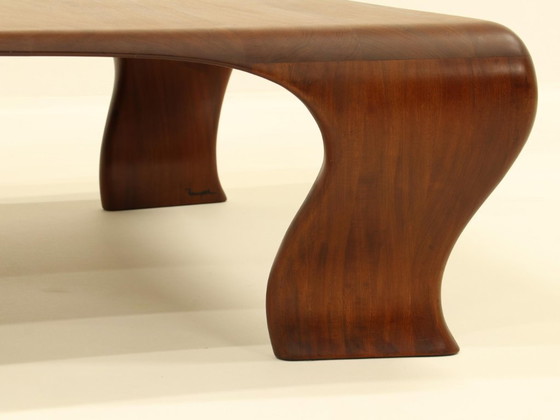 Image 1 of Organic Coffee Table in Solid Iroko by Marc Van Rampelberg