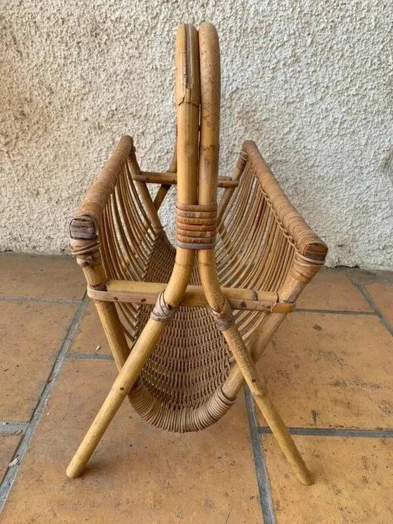 Rattan and wicker magazine racks - 1960s/70s – Retro (photo 4 of 6)