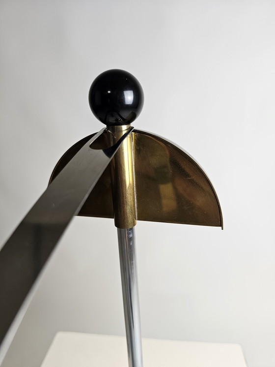 Image 1 of Table lamp attributed to Magis brass