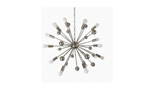 Sputnik Starburst Kronleuchter / Deckenleuchte – Plastic, Metal (photo 5 of 5)