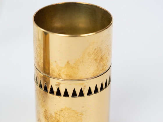 2 seltene Lotta-Kerzenständer von Hans-Agne Jakobsson, 1950er Jahre – Kerzenhalter, Glass, Brass (photo 6 of 7)