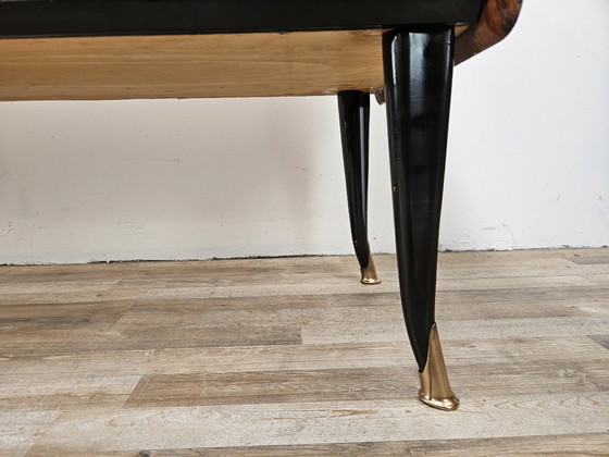 Image 1 of Commode en acajou du Mid Century des années 1950 avec miroir