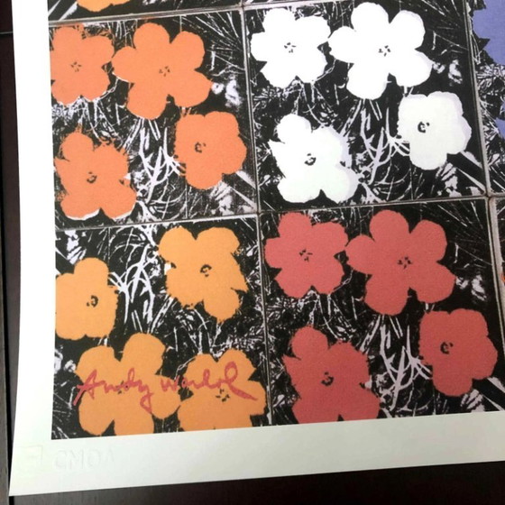 1990s After Andy Warhol "Poppy Flowers" Lithograph – Lithographs & prints, Paper (photo 3 of 11)