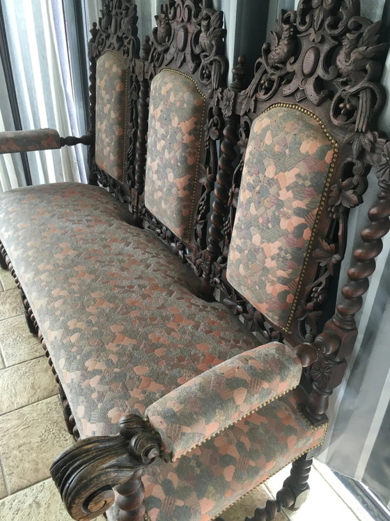 Louis XIII oak sofa – 3-5 seaters (photo 4 of 11)