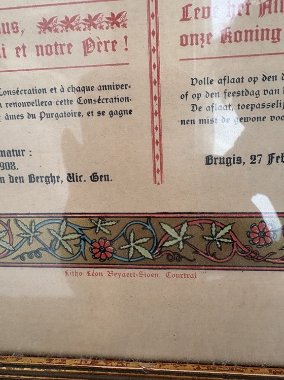 Image 1 of litho 'intronisatie van het heilig hart'