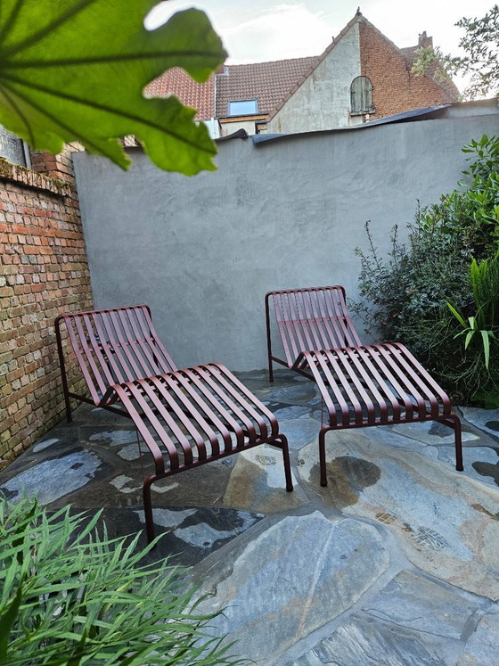 Image 1 of HAY Chaise Longue Palissade Bordeaux Neuf