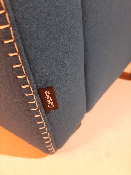 Image 1 of CASSINA 637 UTRECHT fauteuil (NIEUW, NOOIT GEBRUIKT) in 13L OTHANIO WOL met natuurlijke draadstiksels en paardenpunt