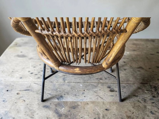 Poltrona in rattan anni '60 – Sedie da giardino, Wicker, Vintage (photo 15 of 15)