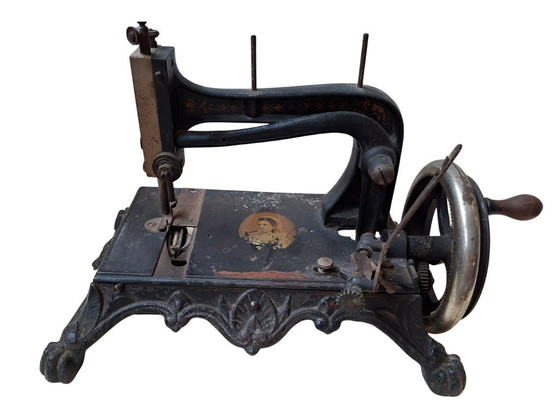 Image 1 of Rare Antique Junker & Ruh Sewing Machine - Model "Rhineland" / F - Late 19th Century
