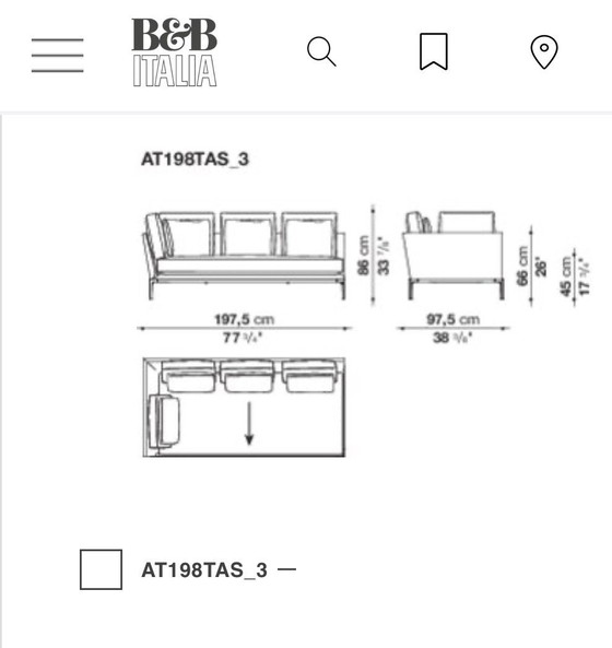 Image 1 of B&B Italia Atoll modular corner sofa fabric cat. Extra