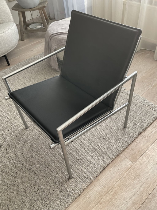 Fauteuil  SZ 03 Ohman 1012-1000 by Martin Visser/Spectrum zwart leer nieuwstaat