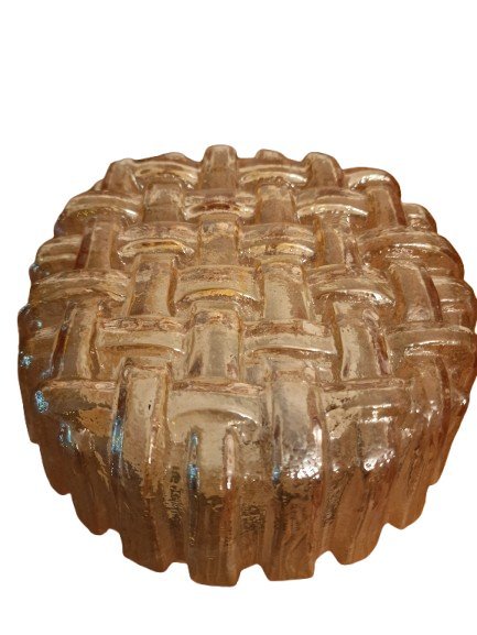 Vintage ceiling lamp with mother-of-pearl gloss