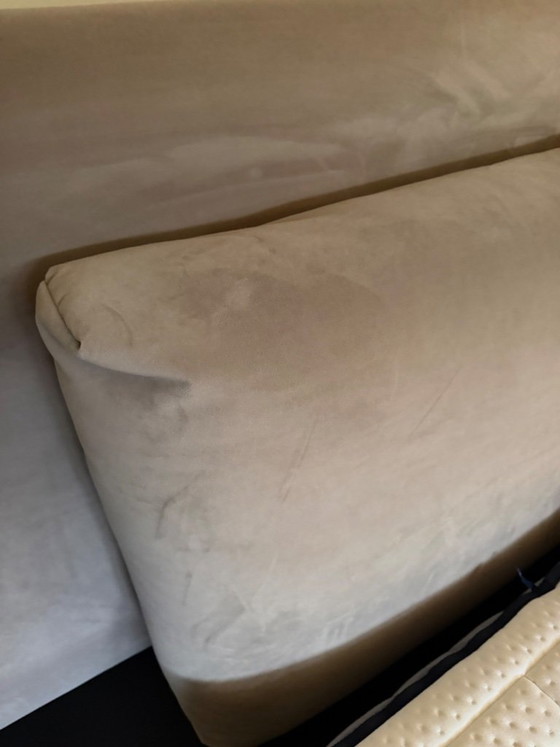 Cadre de lit Auping Noble, Textile, Bois, Beige (photo 6 sur 12)