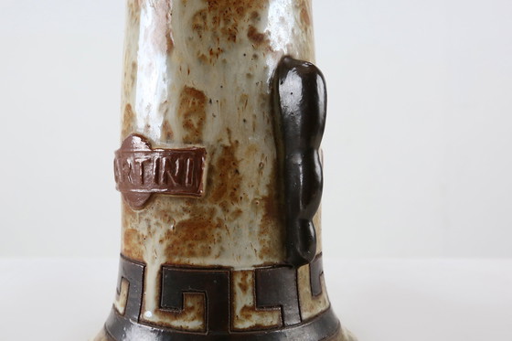 Image 1 of Vintage Keramieken Tafellamp van Martini Vermouth, Italië 1950