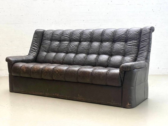 Vintage Leather Sofa Modular Style, 1970s – 3-5 seaters (photo 8 of 13)