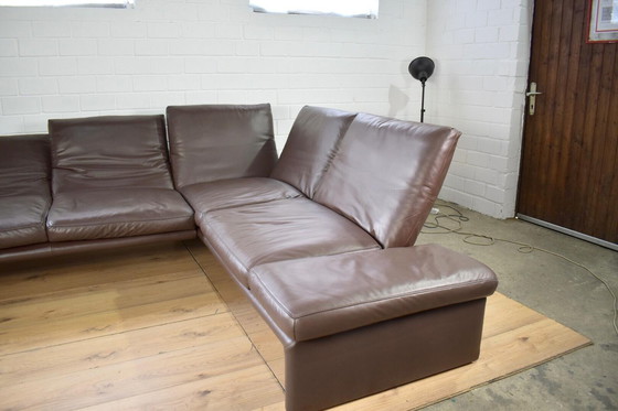 Image 1 of Divano in pelle Koinor Raoul in marrone con braccioli e schienali regolabili