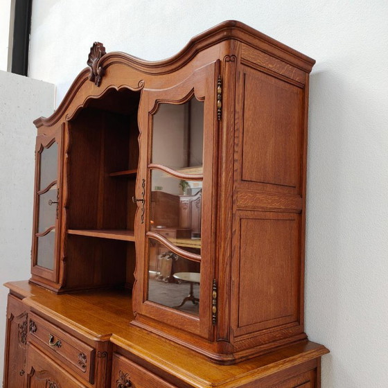 Credenza con Vetrina Vintage Cassettiera Mobile a Parete – Credenze con vetrina, Glass, Wood (photo 6 of 17)