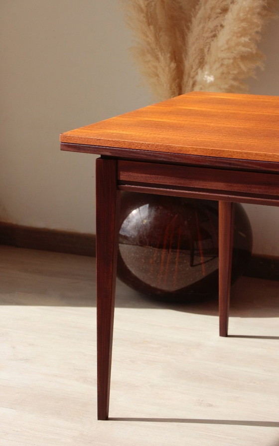Image 1 of Vintage Teak & Afromosia Dining Table – Extendable Scandinavian Design