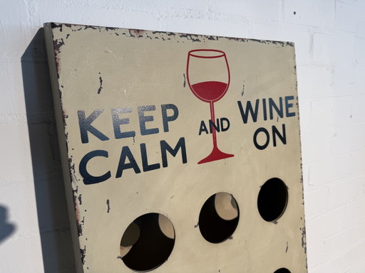 Vintage wine rack – wijnrek, Wood (photo 2 of 5)